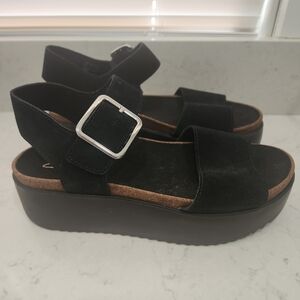 Clark's Suede Wedge